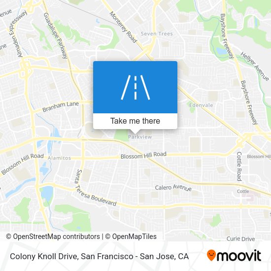 Mapa de Colony Knoll Drive