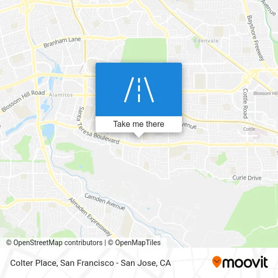 Colter Place map