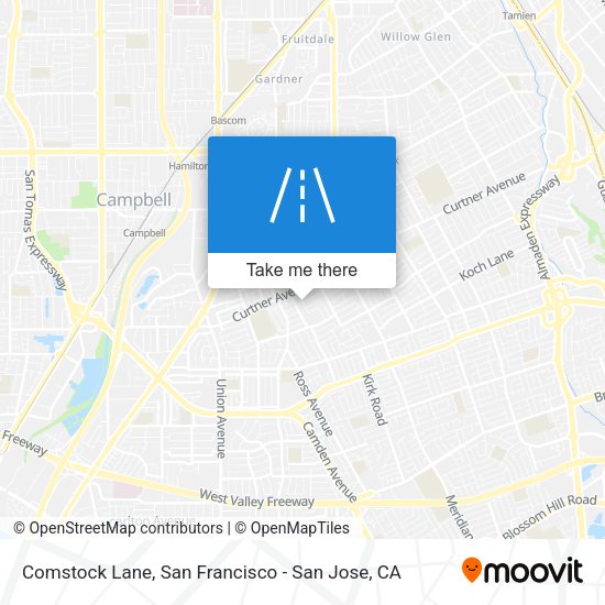 Mapa de Comstock Lane