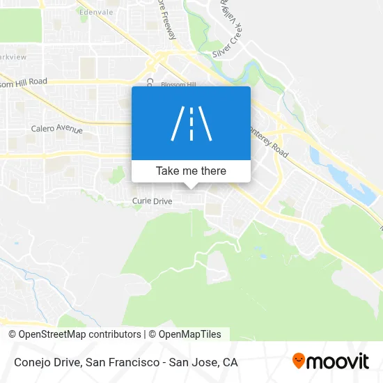 Conejo Drive map