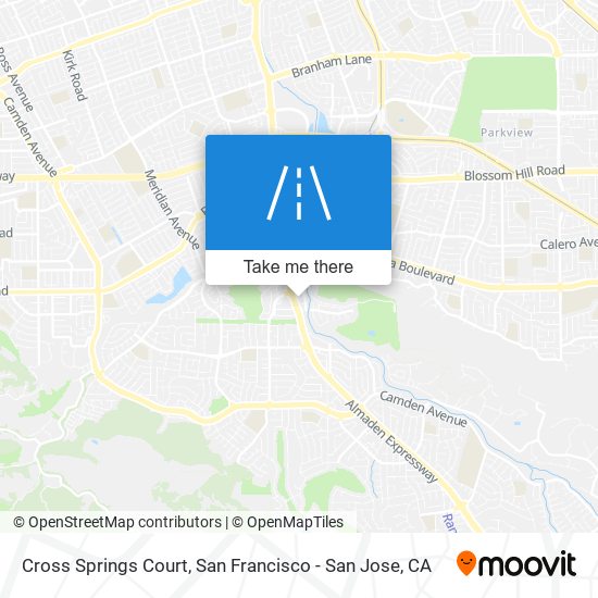 Mapa de Cross Springs Court