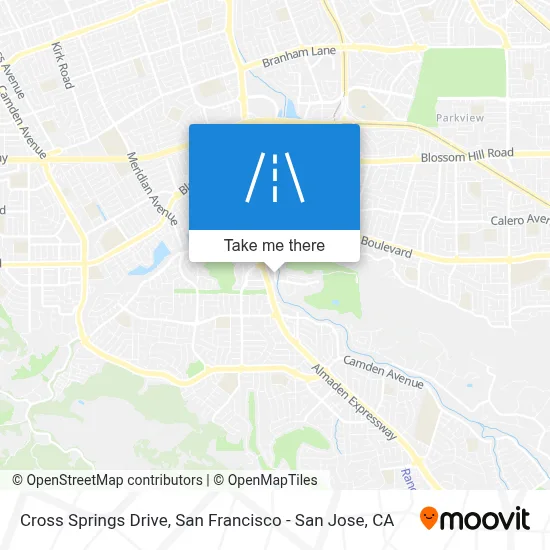 Cross Springs Drive map