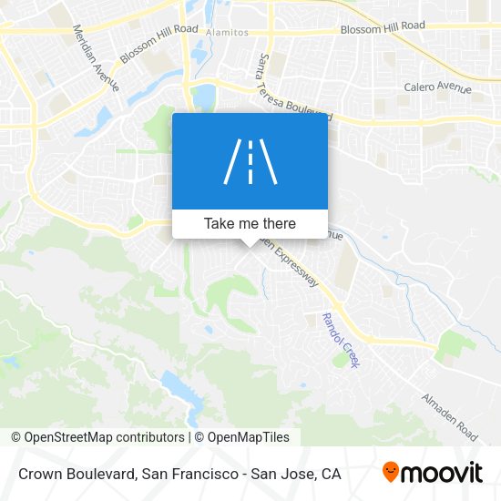Mapa de Crown Boulevard