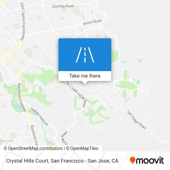 Crystal Hills Court map