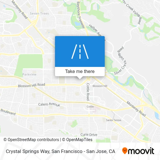 Crystal Springs Way map