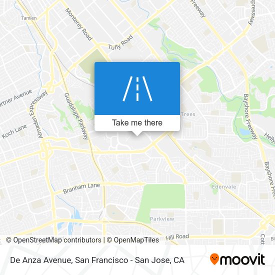 Mapa de De Anza Avenue