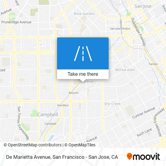 De Marietta Avenue map