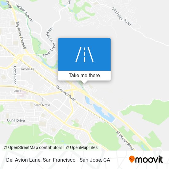 Mapa de Del Avion Lane