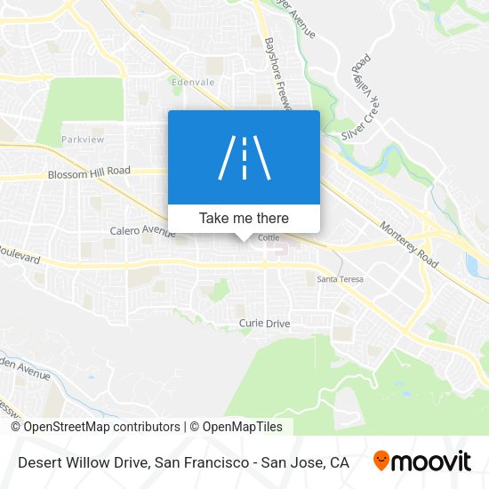 Desert Willow Drive map