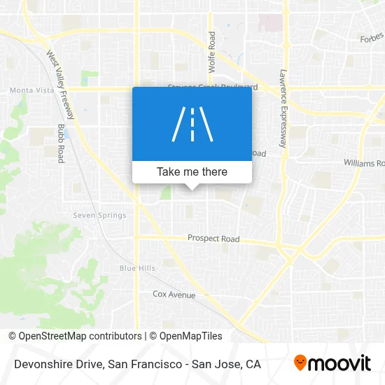 Devonshire Drive map