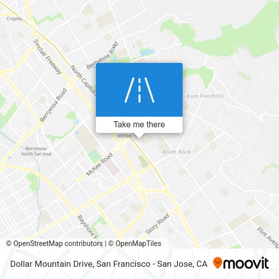 Mapa de Dollar Mountain Drive
