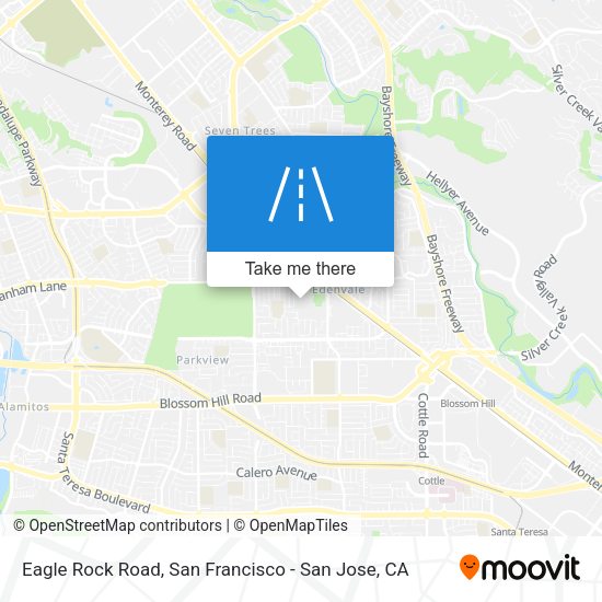 Eagle Rock Road map