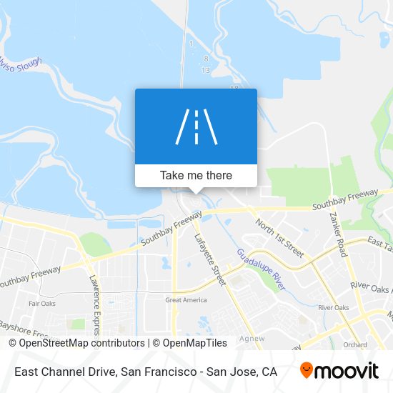 Mapa de East Channel Drive