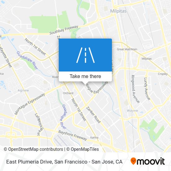 East Plumeria Drive map