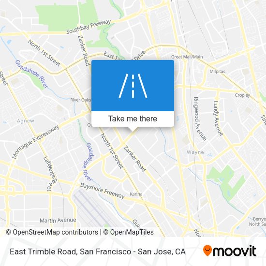 East Trimble Road map
