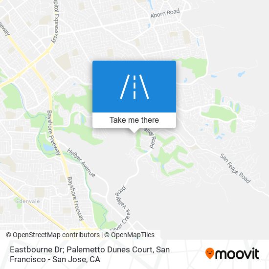 Mapa de Eastbourne Dr; Palemetto Dunes Court