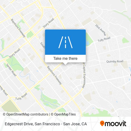 Mapa de Edgecrest Drive