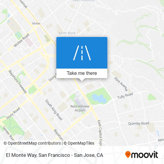 El Monte Way map