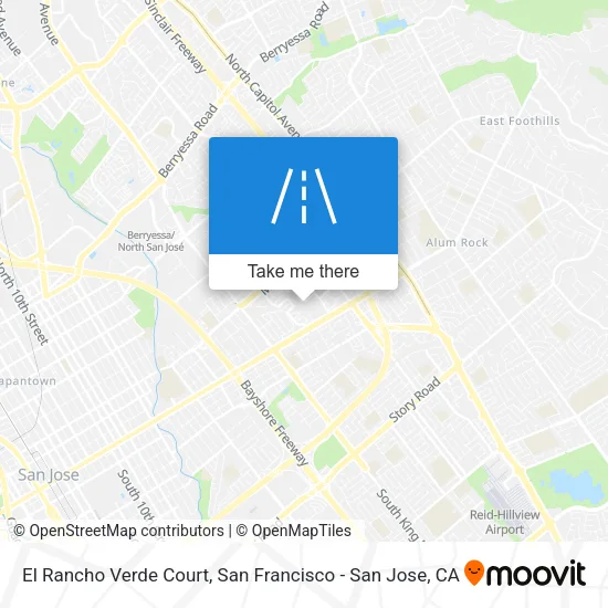 El Rancho Verde Court map