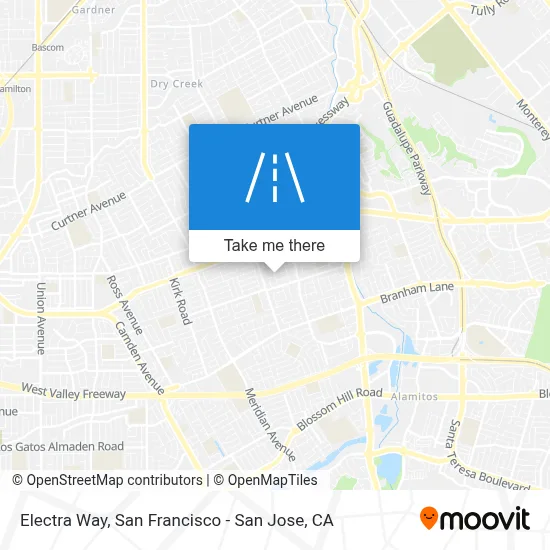 Electra Way map