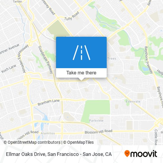 Ellmar Oaks Drive map