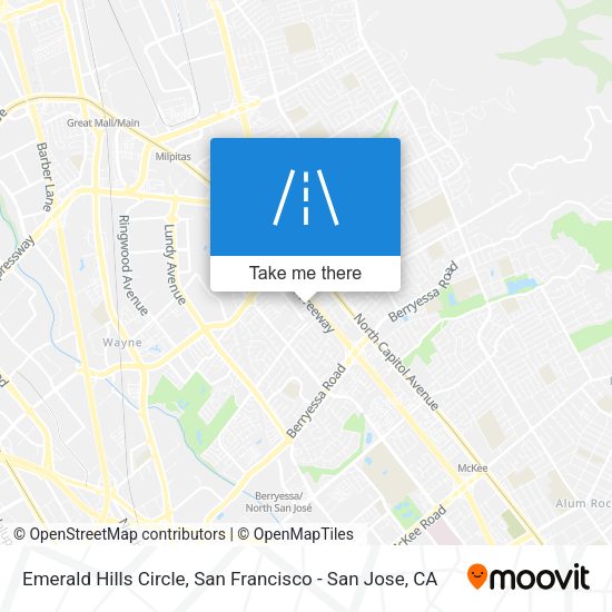 Emerald Hills Circle map