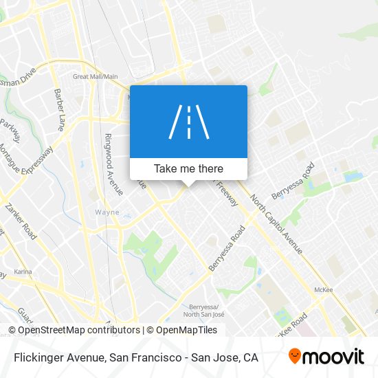 Flickinger Avenue map