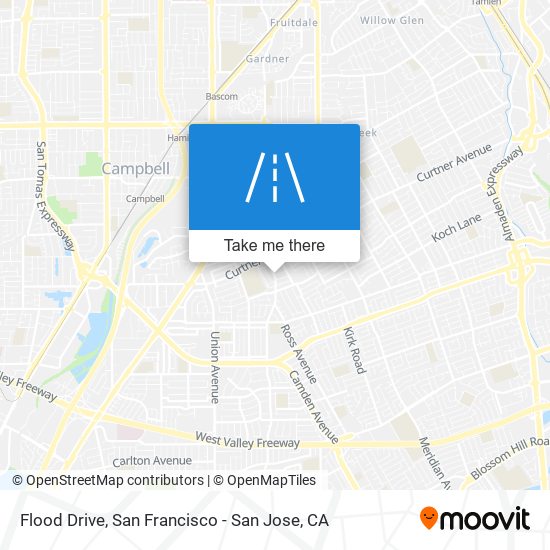 Flood Drive map