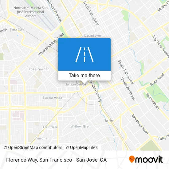 Florence Way map