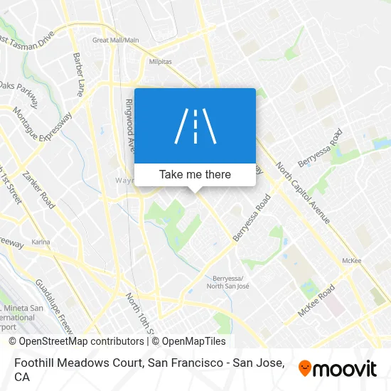 Foothill Meadows Court map