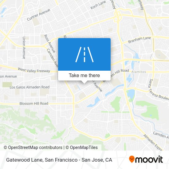 Gatewood Lane map