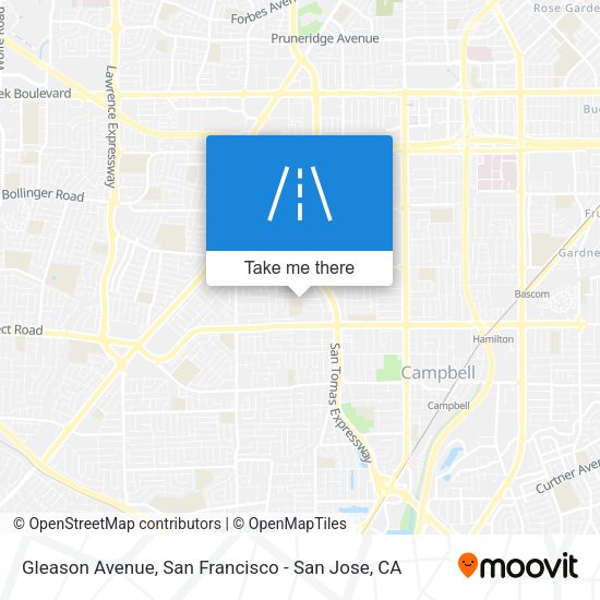 Mapa de Gleason Avenue