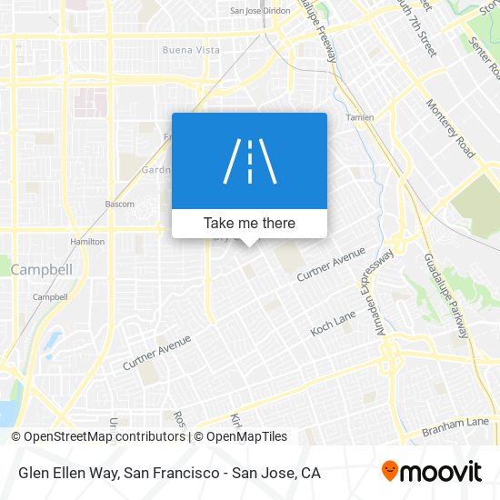 Glen Ellen Way map