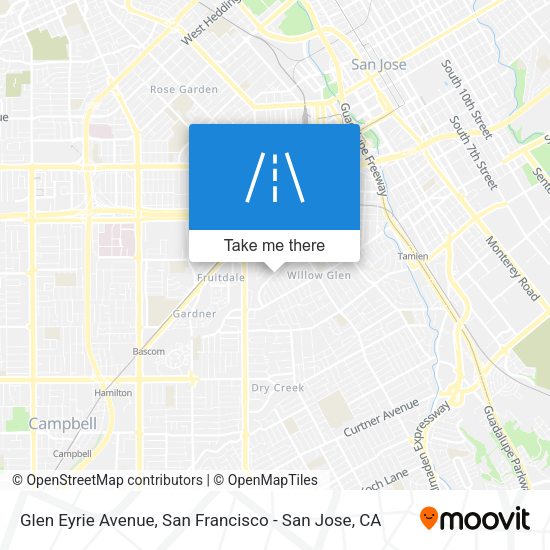 Glen Eyrie Avenue map