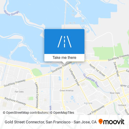 Gold Street Connector map