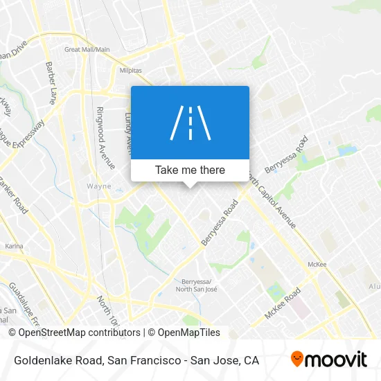 Goldenlake Road map