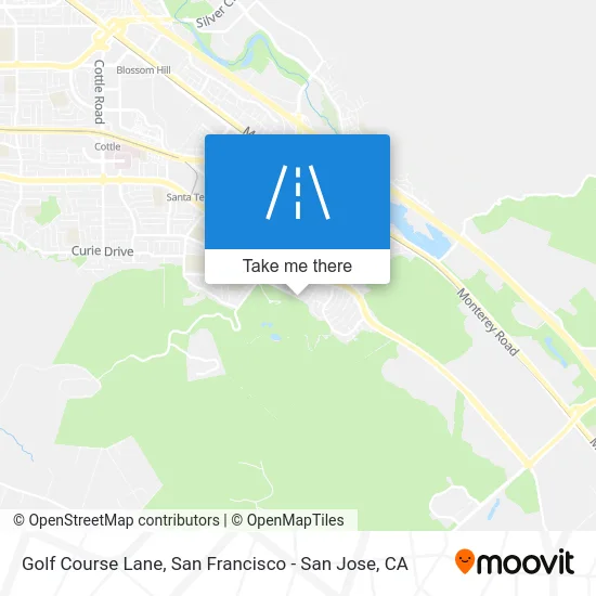 Golf Course Lane map