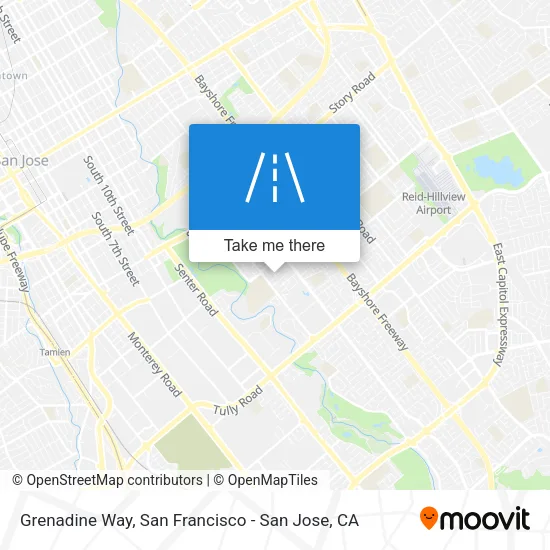Grenadine Way map