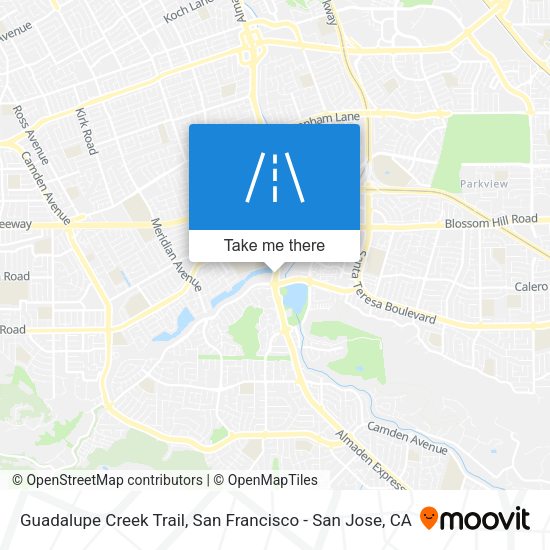Mapa de Guadalupe Creek Trail