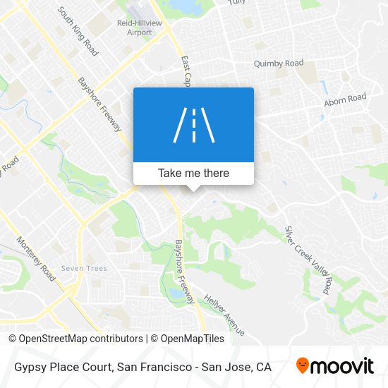 Gypsy Place Court map