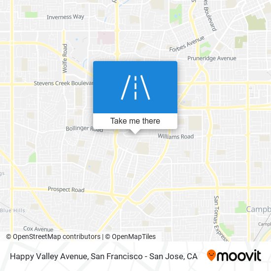 Happy Valley Avenue map