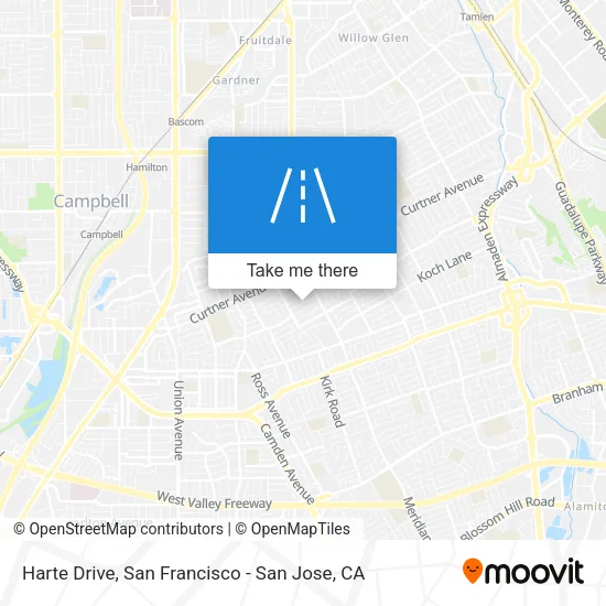 Harte Drive map