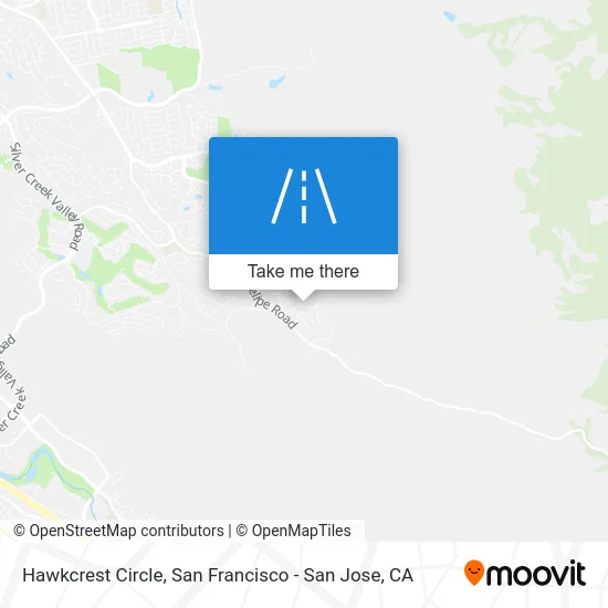 Hawkcrest Circle map