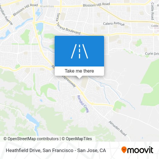 Heathfield Drive map