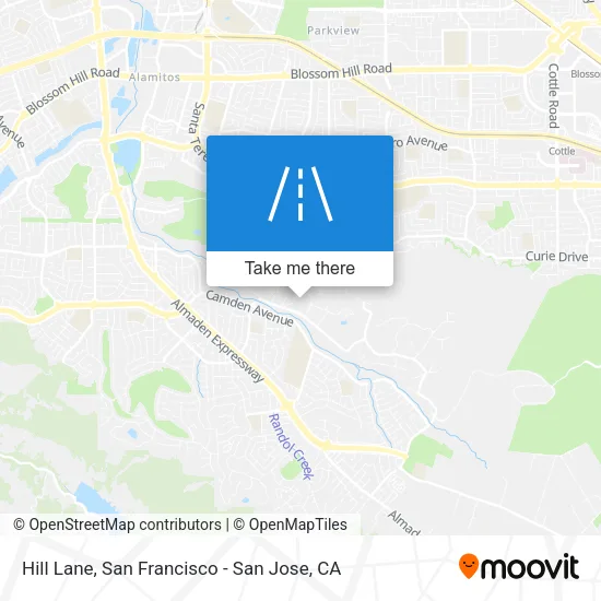 Hill Lane map
