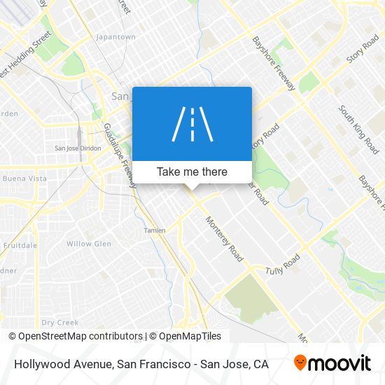 Hollywood Avenue map