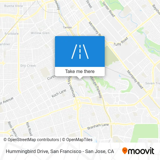 Hummingbird Drive map