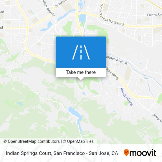 Mapa de Indian Springs Court