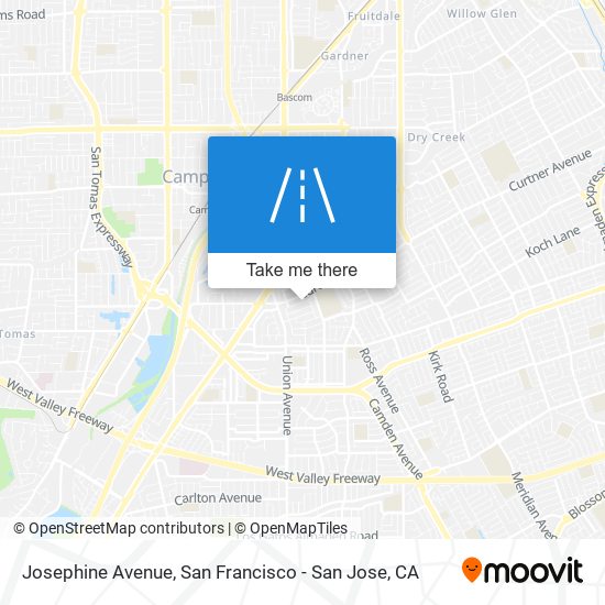 Josephine Avenue map