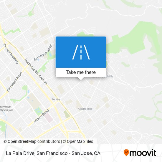 La Pala Drive map